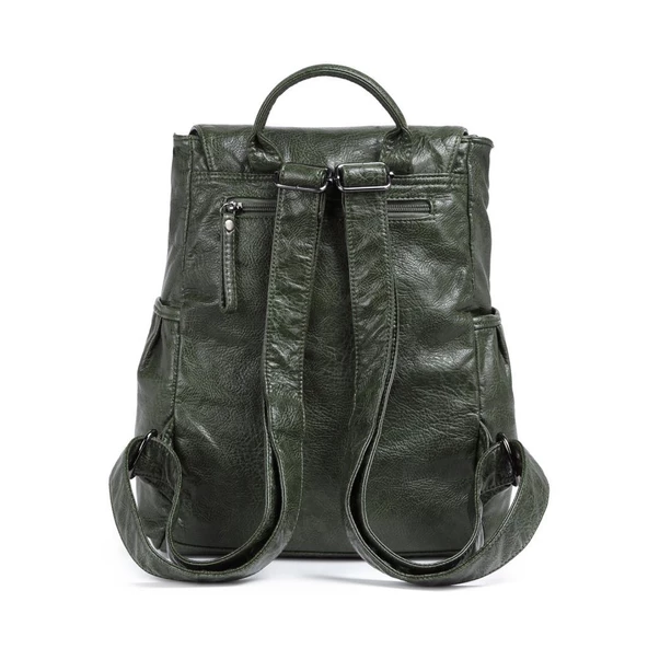 Yıkama Deri Orta Boy Kadın Sırt Çantası 21-K Barcelona 1608 - 2