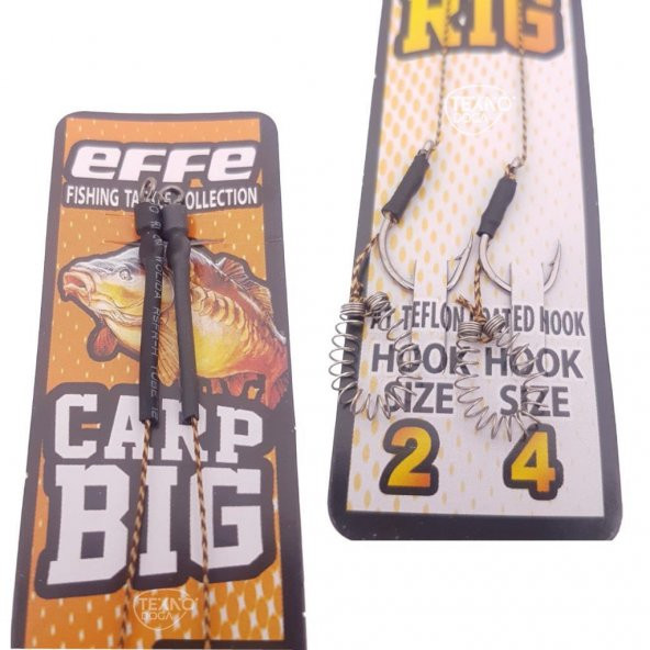 EFFE Hazır Boili Sazan Avı Rig Olta Takımı 4lü HG1294 - 3