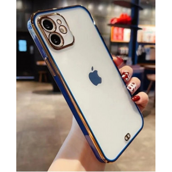 Apple iPhone 11 Uyumlu Kamera Korumalı Lüx Lazer Kesim Şeffaf Kılıf - 3