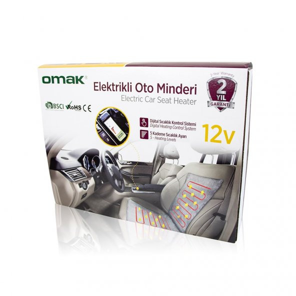 35x90 Elektrikli Oto Minderi Sırtlı Dijital Kumandalı 12v - 5