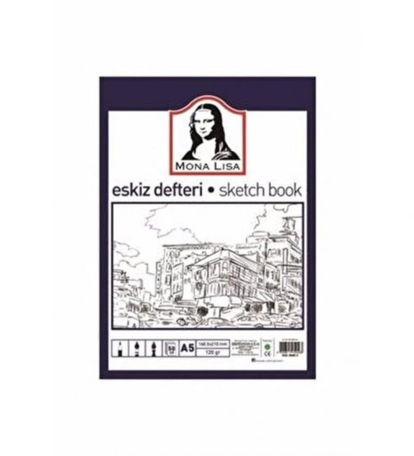 Mona Lisa Eskiz Defteri 50 YP A5 120 GR BN05-5 ürün görseli 1