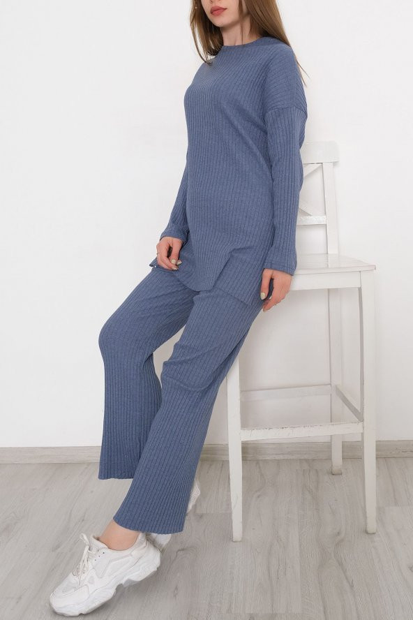 Uzun Kol Fitilli Takım İndigo - 10147.1567. - 2