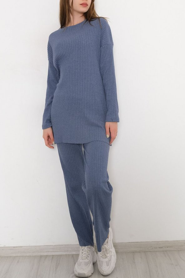 Uzun Kol Fitilli Takım İndigo - 10147.1567. - 4