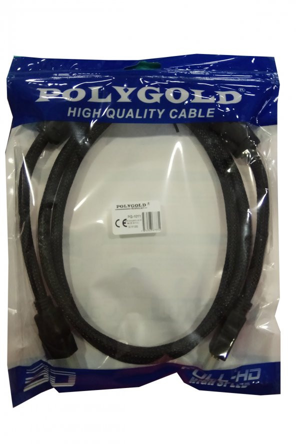 Örgülü Hdmi Kablo - Polygold Örgülü Hdmi Kablosu 1,5 Metre
