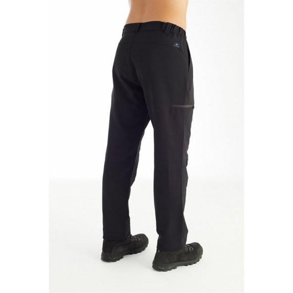 Crozwise Outdoor - Erkek Siyah Likralı Yazlık Spor Pantolon - 2178-06 - 2
