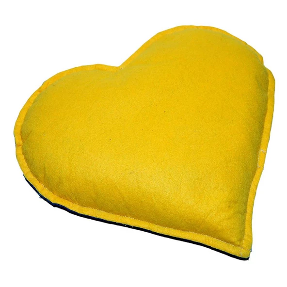 Tuz Yastığı Kalp Şeklinde Sarı Lacivert Kaya Tuzu Yastık 2-3KG - 3