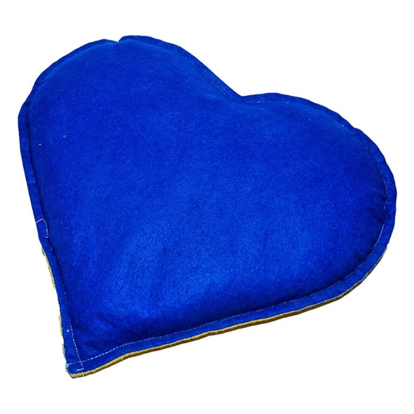 Tuz Yastığı Kalp Şeklinde Sarı Lacivert Kaya Tuzu Yastık 2-3KG - 2
