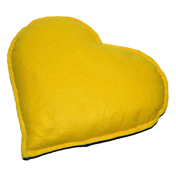 Tuz Yastığı Kalp Şeklinde Sarı Lacivert Kaya Tuzu Yastık 2-3KG - 5