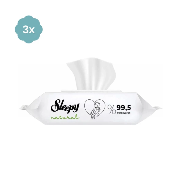 Sleepy Natural Islak Bebek Havlusu 3 X 60 180 Yaprak - 1