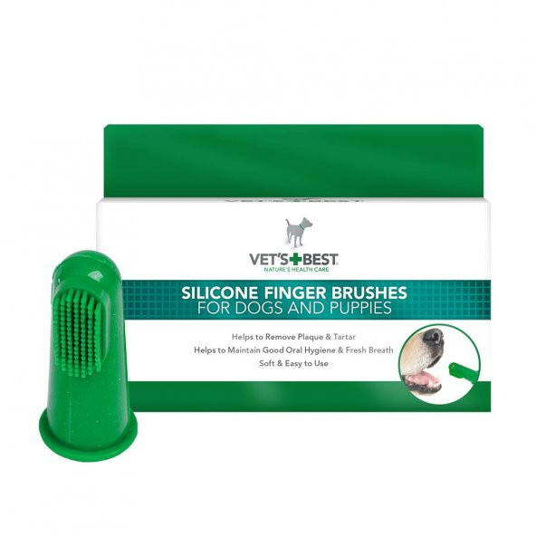 Vet’s Best™ Silikon Parmak Diş Fırçası