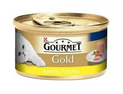 Gourmet Gold Kıyılmış Tavuklu Konserve Yetişkin Kedi Maması 85 Gr ürün görseli