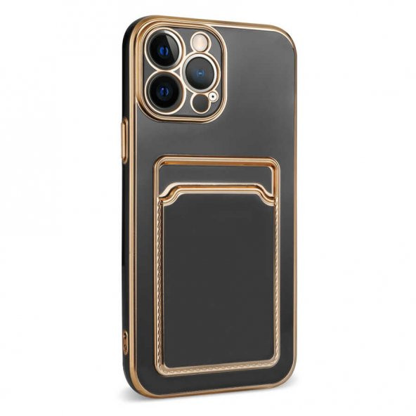 Apple iPhone 13 Pro Kılıf Zore Bark Kartlıklı Kapak - 4