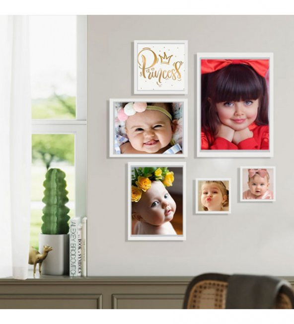Yapışkanlı Sök Tak Beyaz 2'li Çerçeve 20x30cm (FOTOĞRAF BASKILI) - 4