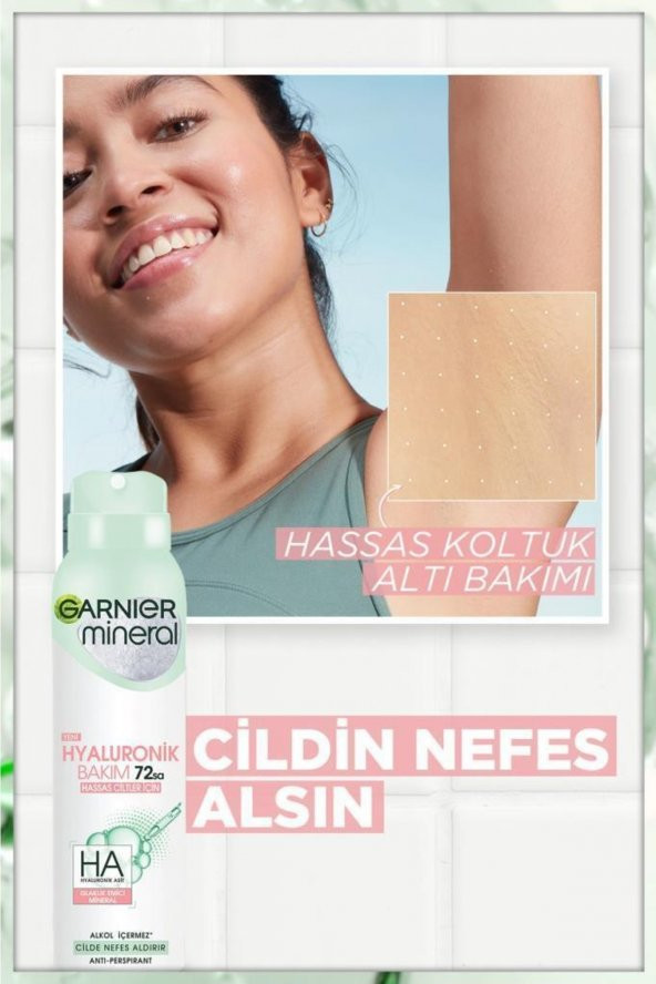 Garnier Deodorant Mineral Hyaluronik Bakım 150ml - 2