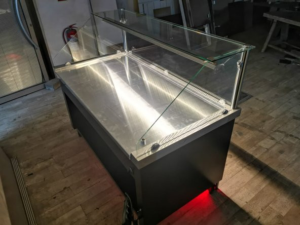 Börek Poğaça Tezgahı 150 Cm ( Tuğla Taşlı Dekor ) - 2