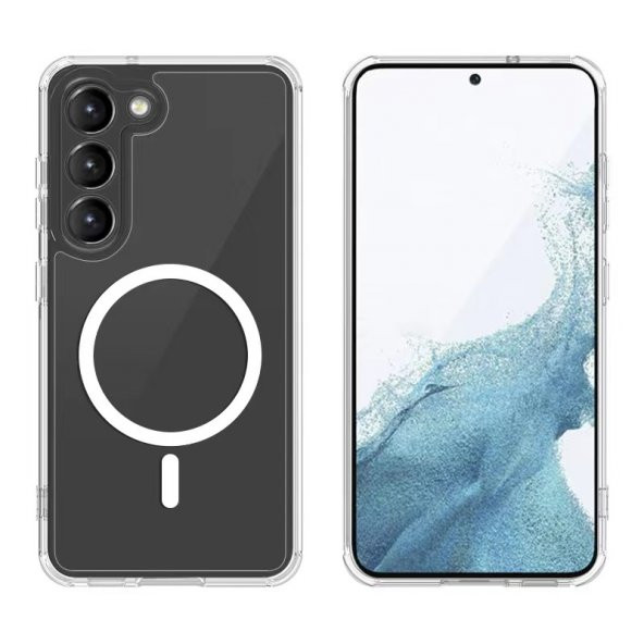 Samsung Galaxy S23 Kılıf Tacsafe Wireless Kapak Magsafe - Resim 2