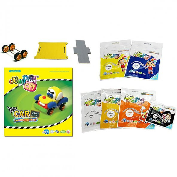 Jumping Clay Kendi Oyuncağını Kendin Yap Modelleme Oyun Hamuru Seti Araba - 2