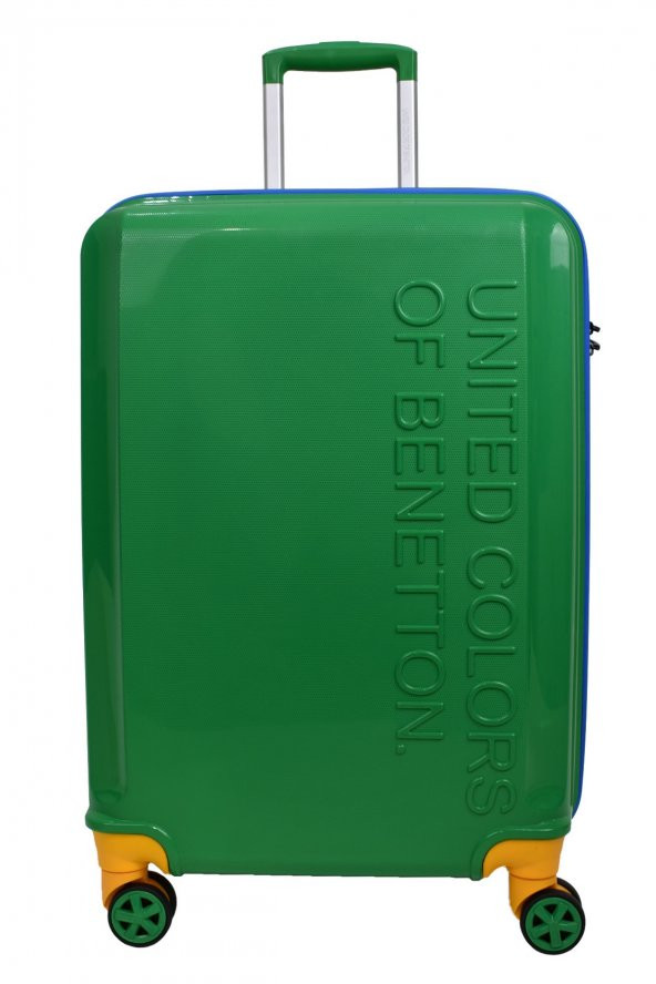 United Colors Of Benetton Büyük Boy Kırılmaz Valiz Polipropilen Yeşil BNT300