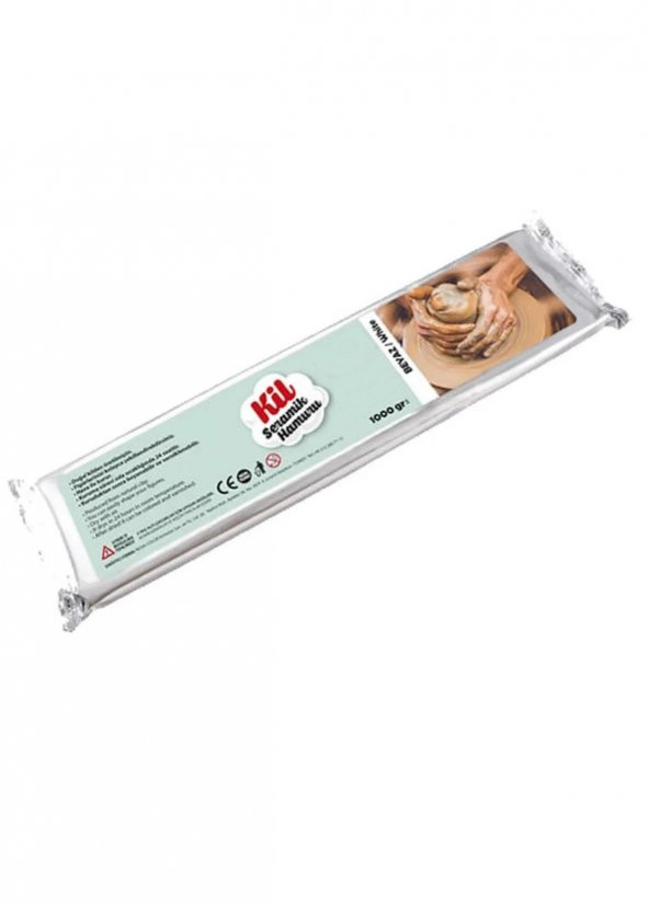 Hayal Sepeti Seramik Kil Hamuru Doğal beyaz 1000 gr. - 3