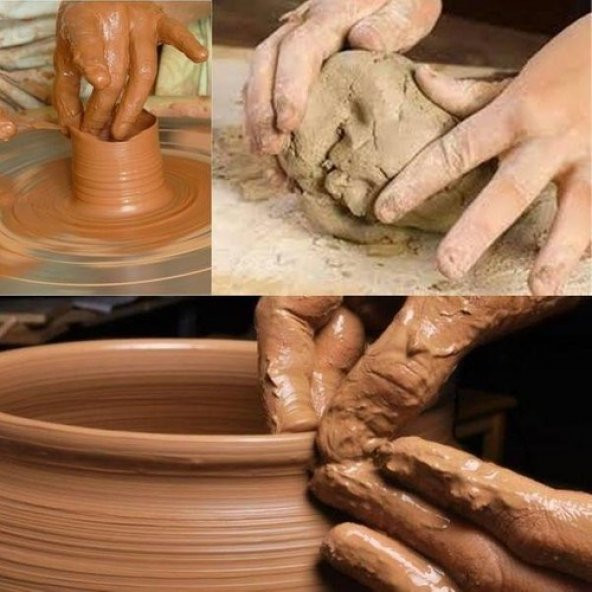 Hayal Sepeti Seramik Kil Hamuru Doğal beyaz 1000 gr. - 4