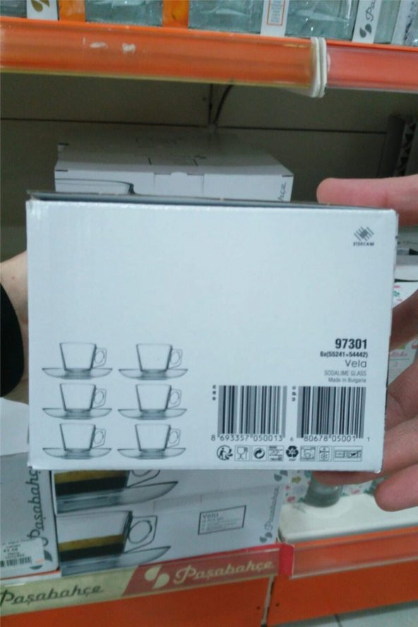 Paşabahçe vela espresso kahve fincanı takımı 12 parça 80 cc. - 2