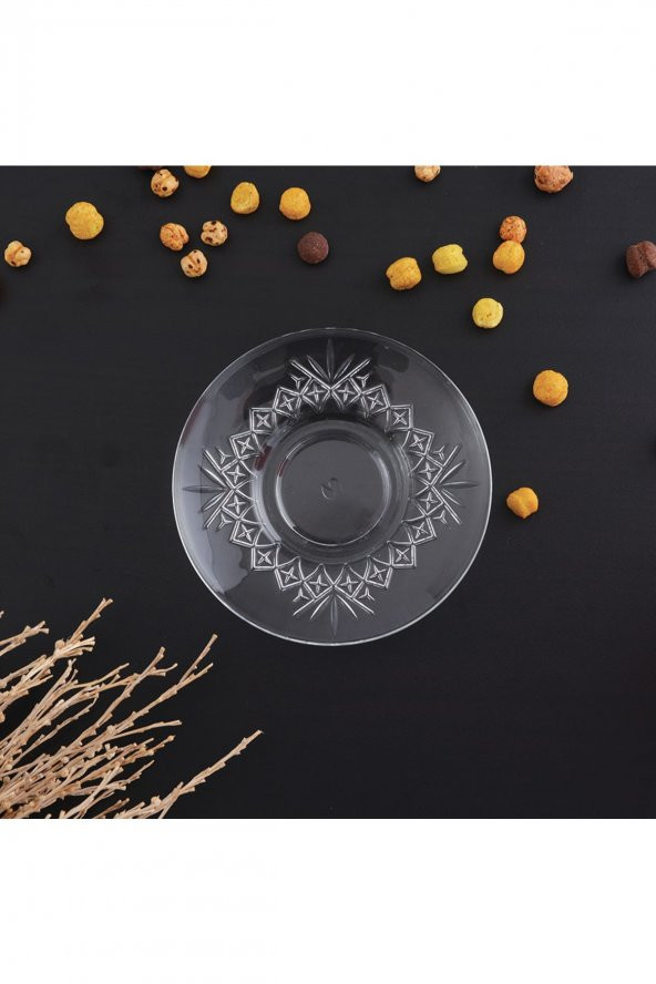 Paşabahçe timeless çay tabağı 6 lı çay tabak - çay bardağı altı - 2