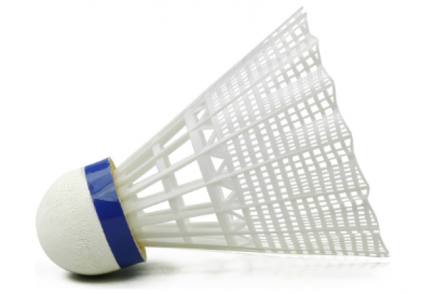 badminton topu beyaz 6  adet kutulu