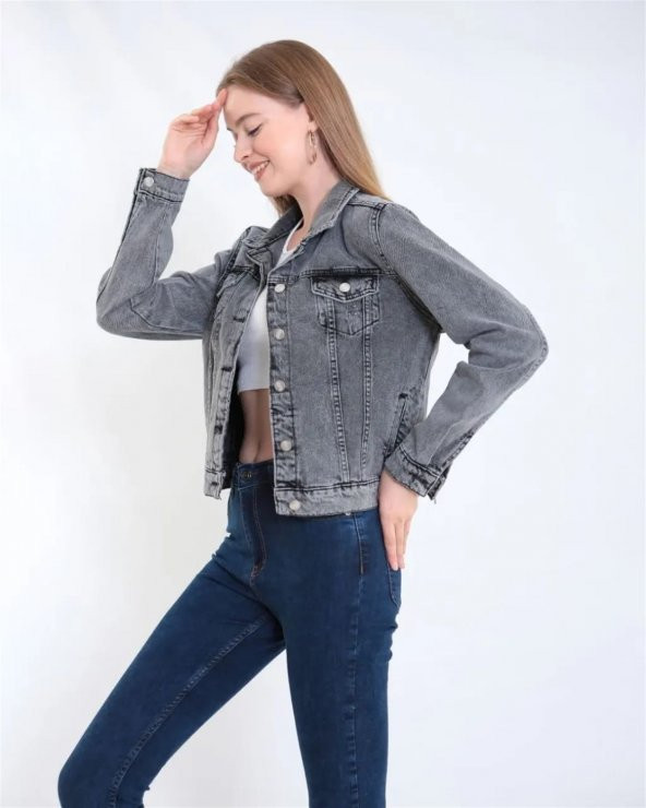 Kadın Yeni Model Kot Ceket 3356 - 4