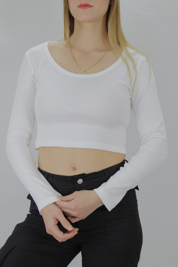 U Yaka Kaşkorse Bluz Ekru - 138.950 - 2