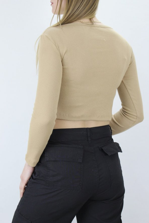U Yaka Kaşkorse Bluz Sütlükahve - 138.950 - 3