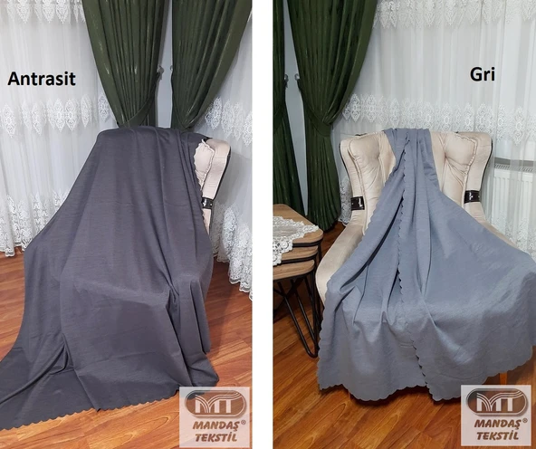 Mandaş Şönil Çift Taraflı Kaymaz Koltuk-Çekyat Örtüsü (170x210) - 2