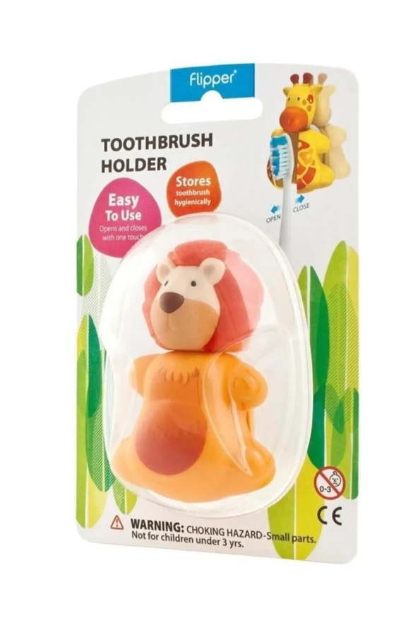 Flipper Hijyenik Diş Fırçası Kabı Aslan ürün görseli