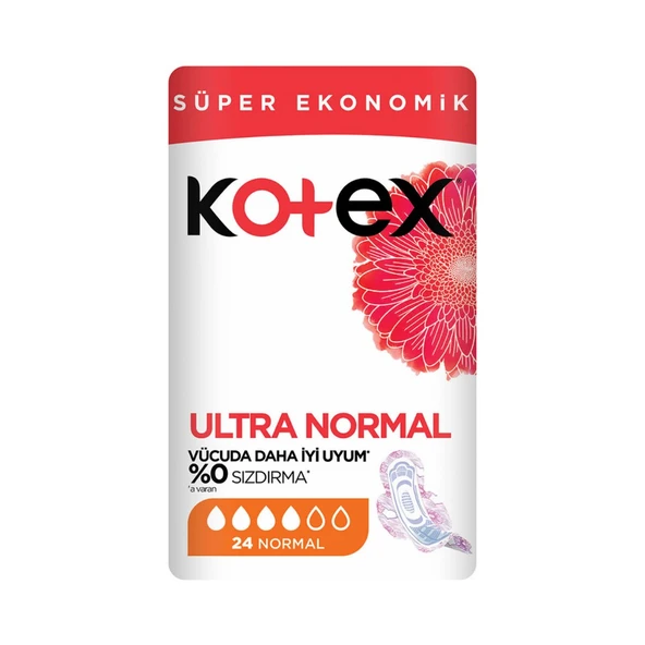 Kotex Ultra Hijyenik Ped Süper Normal 24lü X 12paket 1 Koli