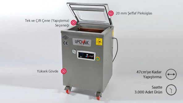 Ayaklı 47 Cm Tek Çene Vakum Makinesi – Yerli Üretim ( AV-10 ) - 3