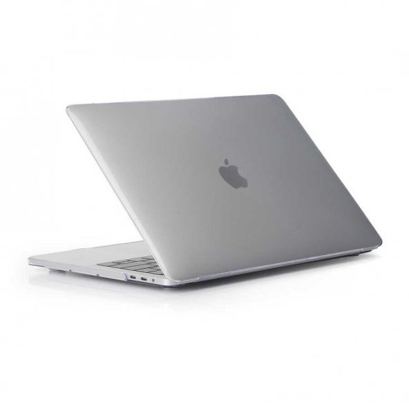 KNY Apple Macbook Air 13.6 İnç 2022 M2 A2681 İçin Msoft Kristal Ön Arka Koruyucu Kapak Siyah - 4