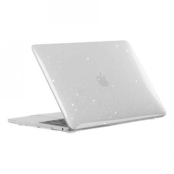 KNY Apple Macbook Pro 13.3 İnç 2022 M2 İçin Msoft Kristal AllStar Arka Koruyucu Kapak Şeffaf