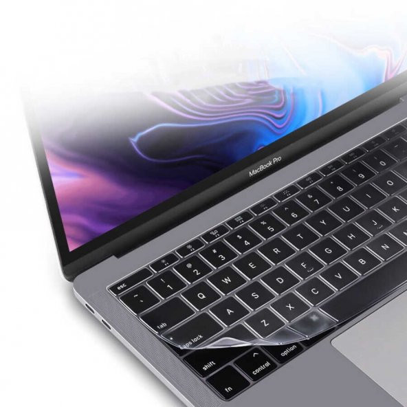 KNY Apple Macbook Air 13.3 İnç 2020 A2337 İçin Klavye Koruyucu Şeffaf Pet Şeffaf - 3