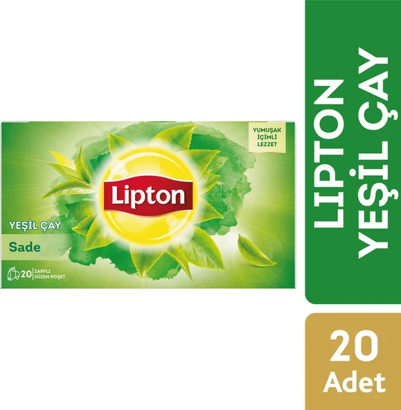 Lipton Bardak Poşet Yeşil Çay Sade 20Li x 3 Adet - 2
