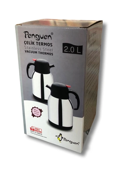 Penguen 1200A Çift Katlı 2 lt Çelik Termos - 2