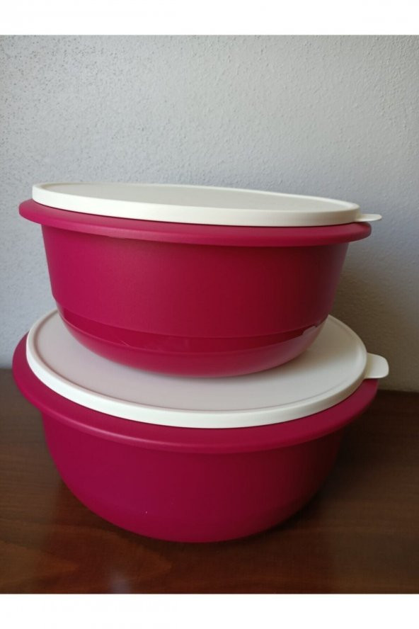 Miksim Hamur Mayalama Seti Tupperware 2li Saklama Kabı