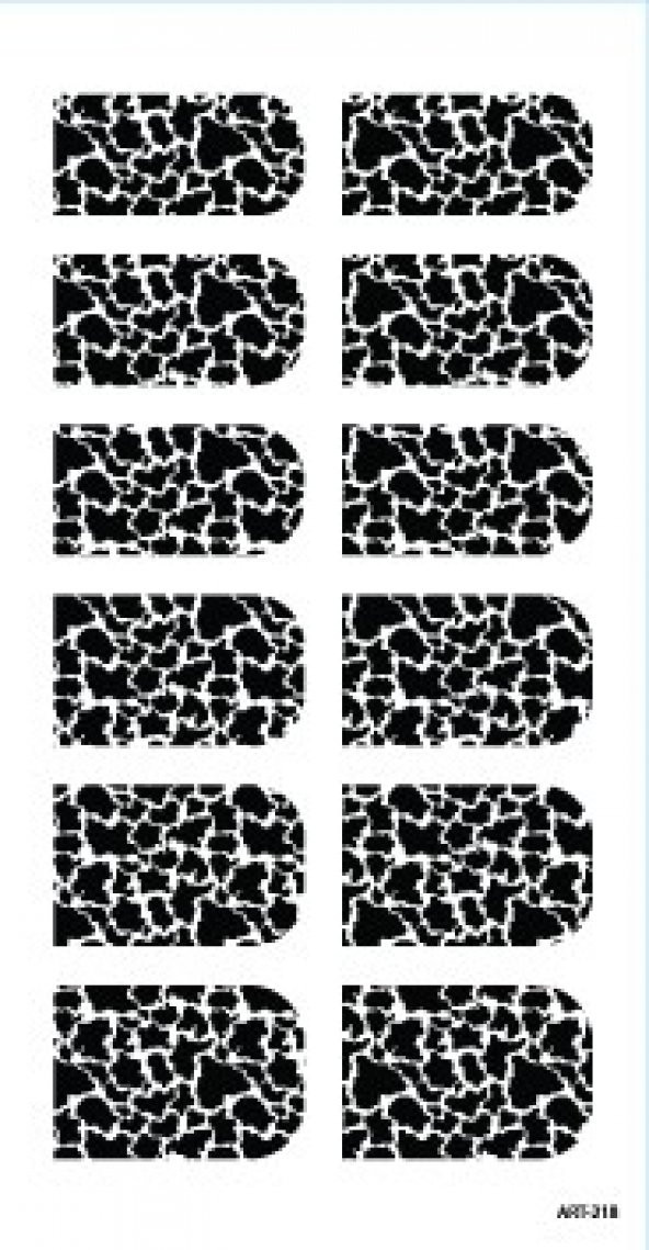 Dalmaçya Desenli Tırnak Dövmesi,Tırnak Tattoo,Nail Art ,Tırnak Sticker - 2