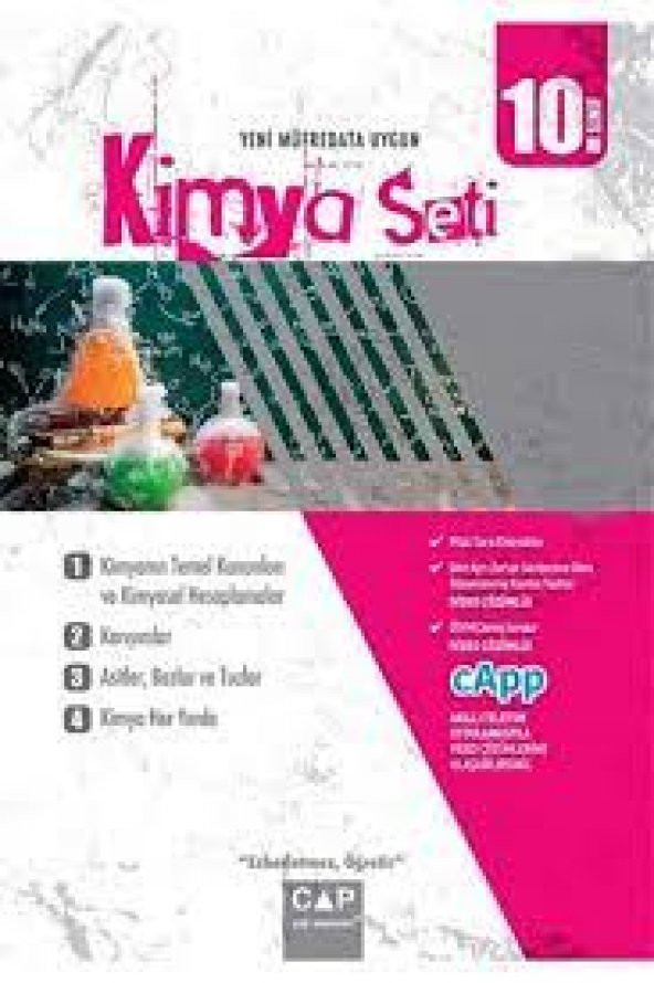 10. Sınıf Anadolu Lisesi Kimya Seti Çap Yayınları