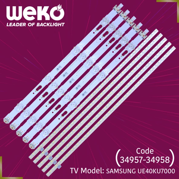 WKSET-5082 34957X5 34958X5 S_KU6K_40_FL30 10 ADET LED BAR