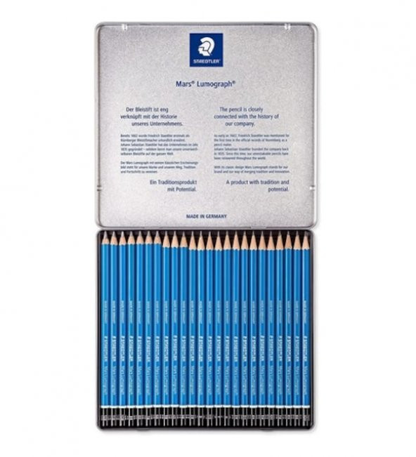 Staedtler Kurşun Kalem Mars Lumograph Metal 24 Lü 100 G24