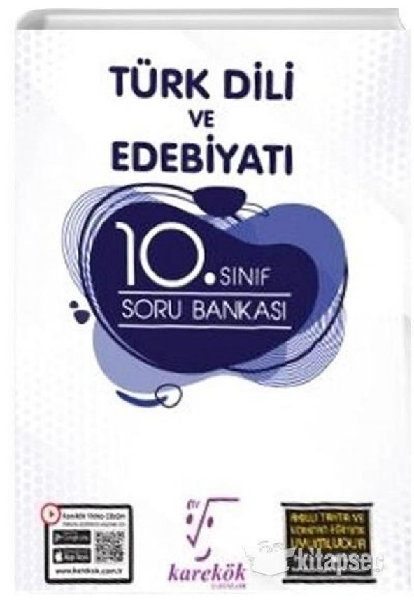 10. Sınıf Türk Dili Ve Edebiyatı Soru Bankası Karekök Yayınları