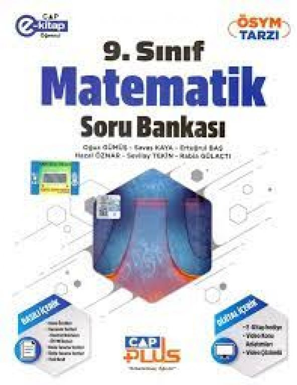 9. Sınıf Anadolu Lisesi Matematik Plus Soru Bankası Çap Yayınları
