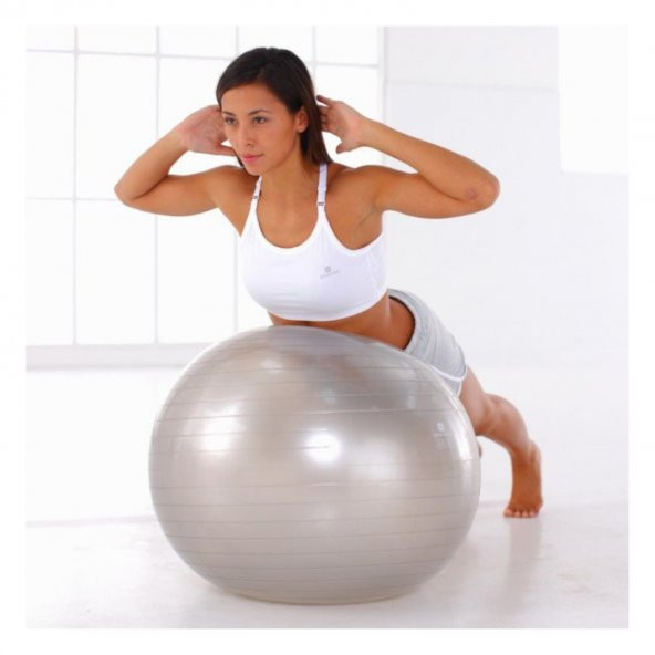 Pilates & Yoga Topu 65 cm Gri Renk - 2