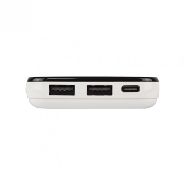 S-LINK IP-G2710 10000 MAH POWERBANK 2 USB PORT BEYAZ LCD GÖSTERGELİ POWERBANK - 7