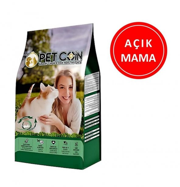 Petcoin Tavuk Etli Kedi Maması 1 Kg AÇIK