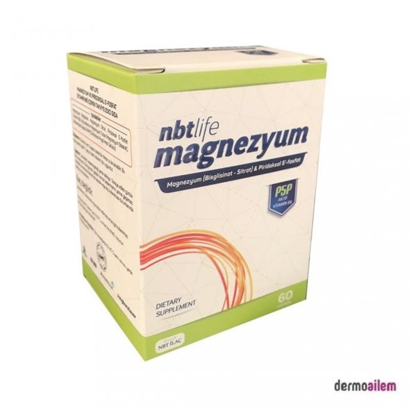 Nbt Life Magnezyum P5P Vitamin B6 60 Kapsül